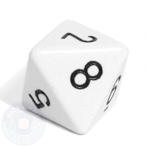 Picture of 8 SIDED DICE WHITE